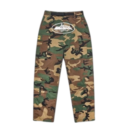 Corteiz Alcatraz Cargos Woodland Camo